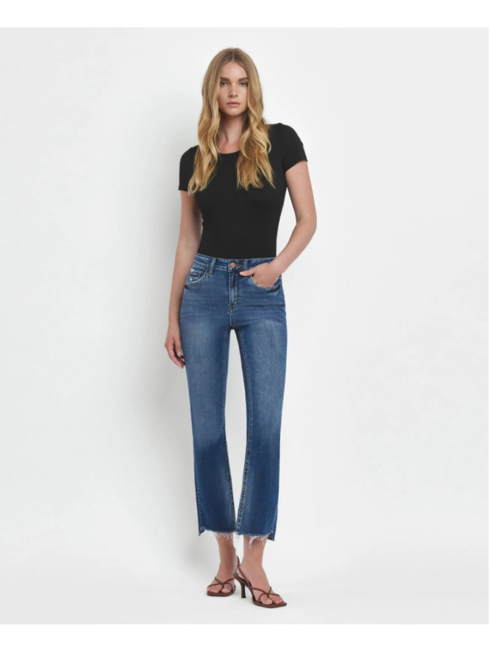 Flying Monkey Super High-Rise Straight Ankle Jeans Size 32